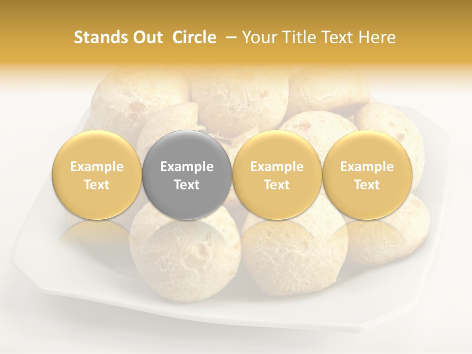 A White Plate Filled With Food On Top Of A Table PowerPoint Template