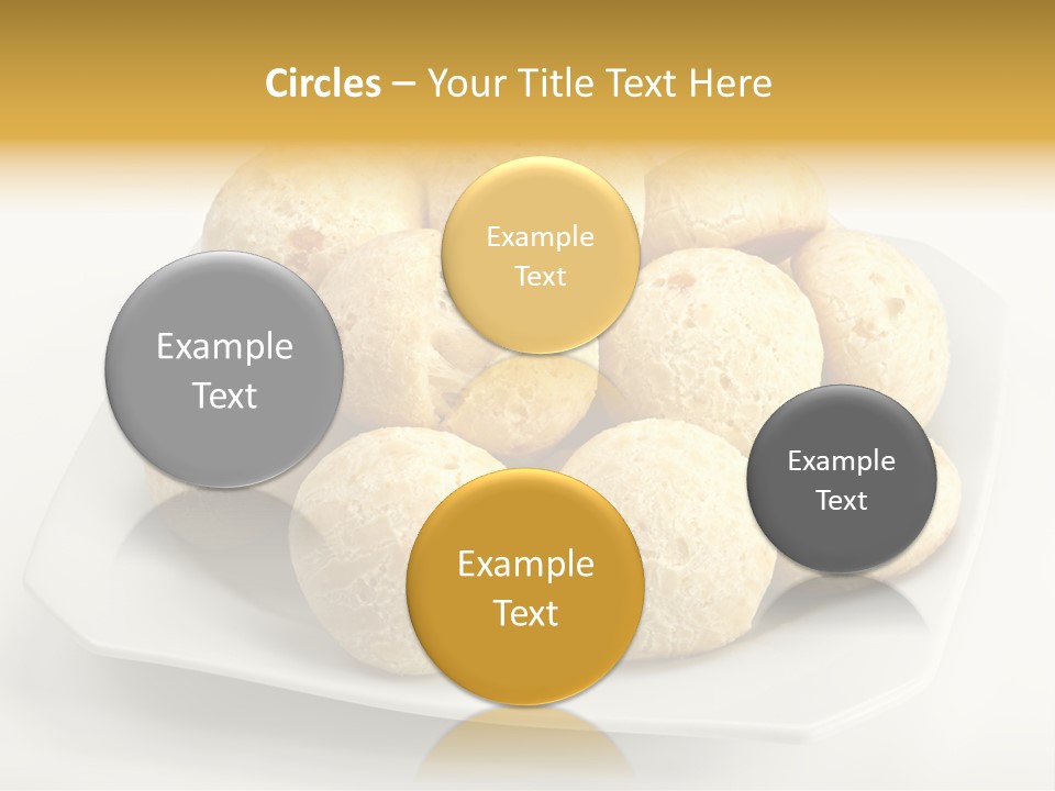 A White Plate Filled With Food On Top Of A Table PowerPoint Template