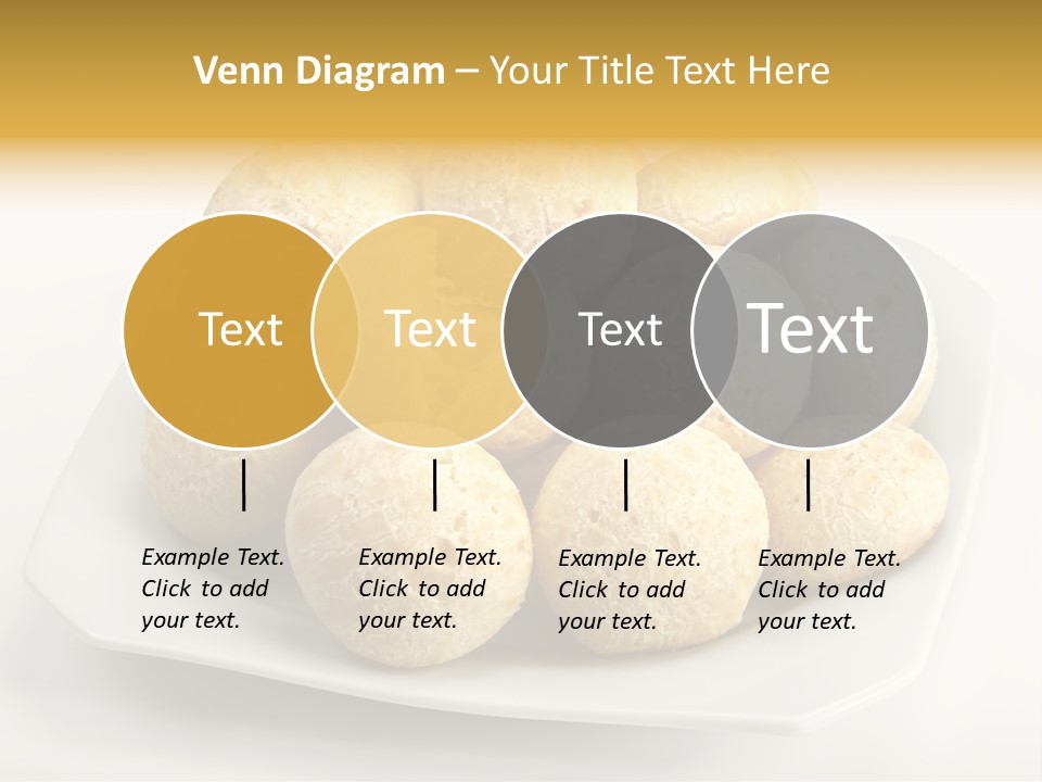 A White Plate Filled With Food On Top Of A Table PowerPoint Template
