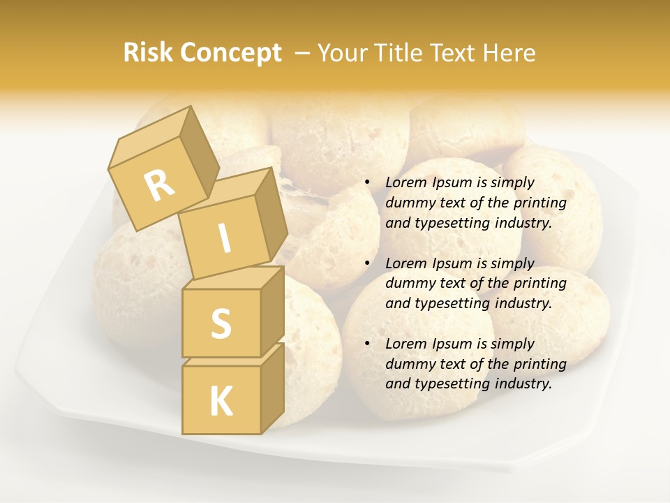 A White Plate Filled With Food On Top Of A Table PowerPoint Template