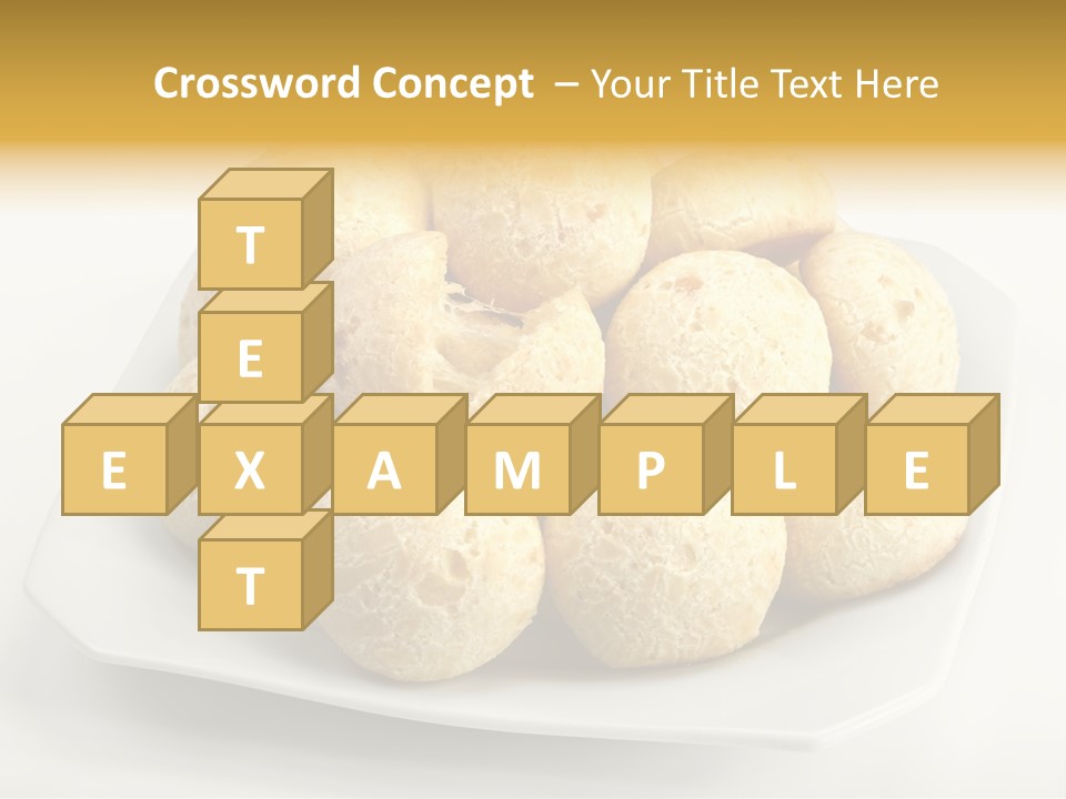 A White Plate Filled With Food On Top Of A Table PowerPoint Template