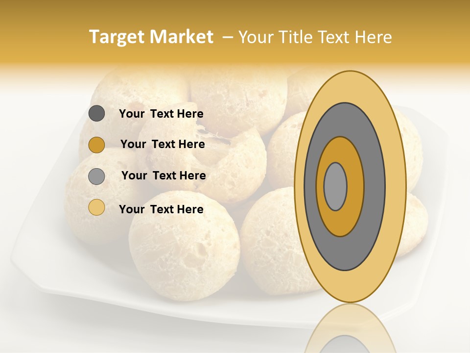 A White Plate Filled With Food On Top Of A Table PowerPoint Template