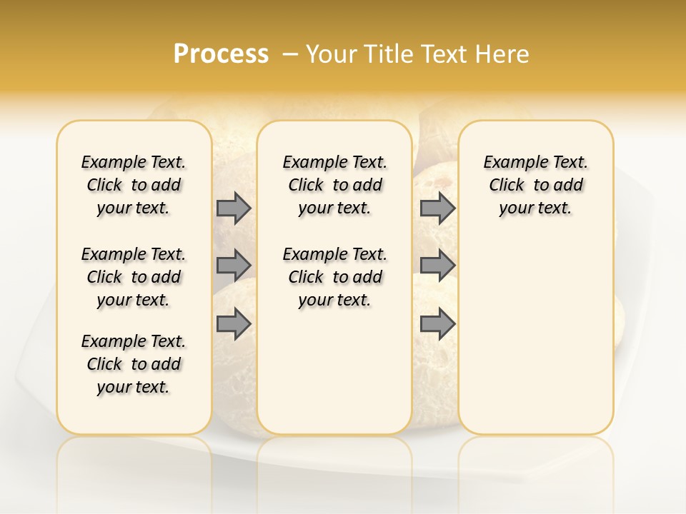 A White Plate Filled With Food On Top Of A Table PowerPoint Template