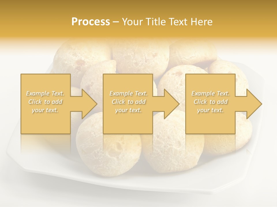 A White Plate Filled With Food On Top Of A Table PowerPoint Template