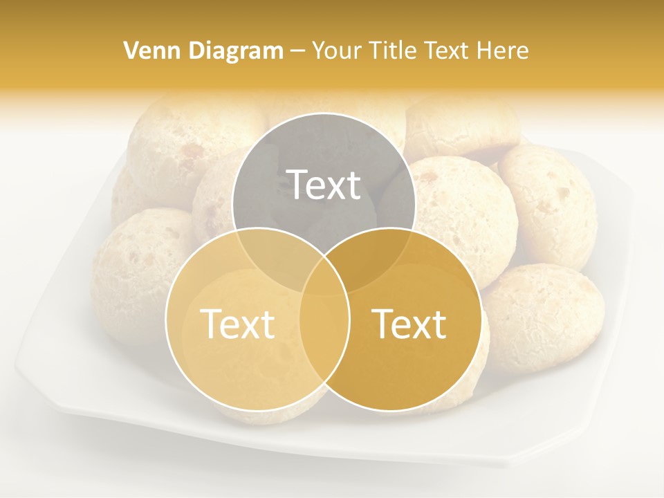 A White Plate Filled With Food On Top Of A Table PowerPoint Template