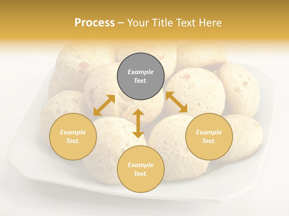 A White Plate Filled With Food On Top Of A Table PowerPoint Template