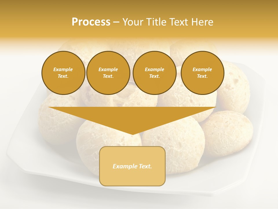 A White Plate Filled With Food On Top Of A Table PowerPoint Template