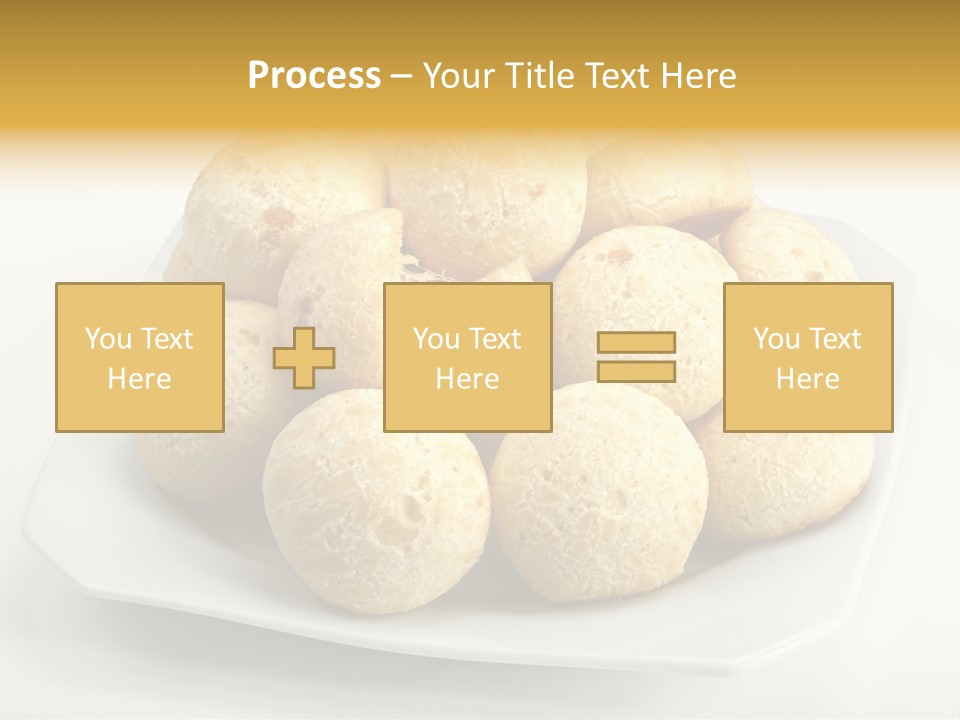 A White Plate Filled With Food On Top Of A Table PowerPoint Template