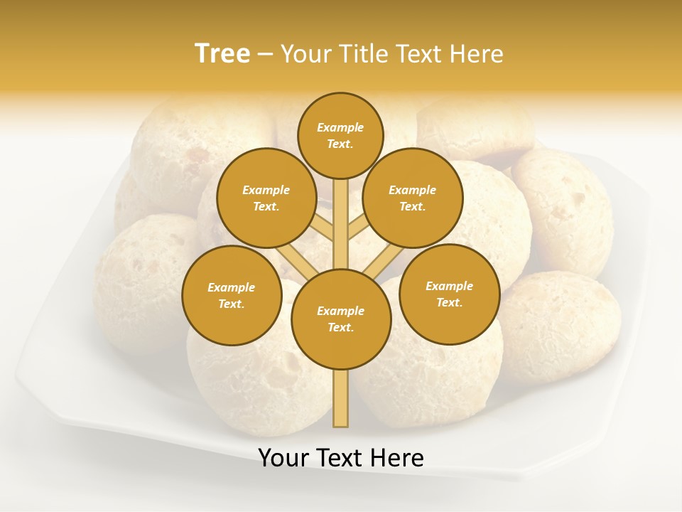 A White Plate Filled With Food On Top Of A Table PowerPoint Template