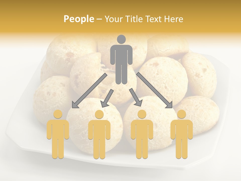 A White Plate Filled With Food On Top Of A Table PowerPoint Template