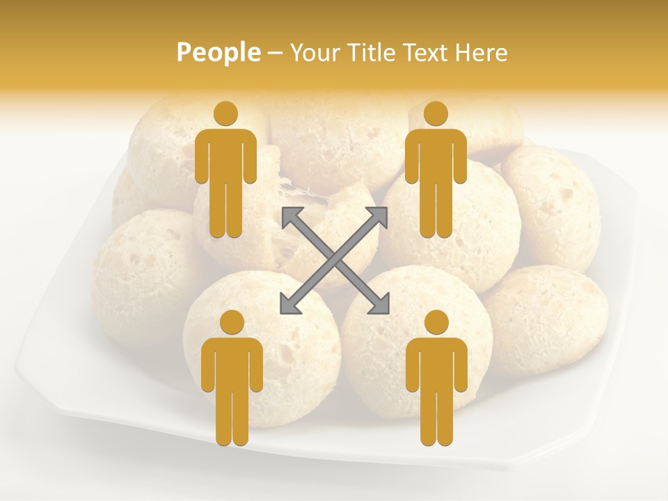 A White Plate Filled With Food On Top Of A Table PowerPoint Template