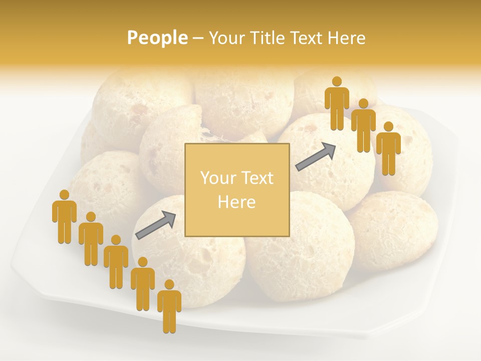 A White Plate Filled With Food On Top Of A Table PowerPoint Template