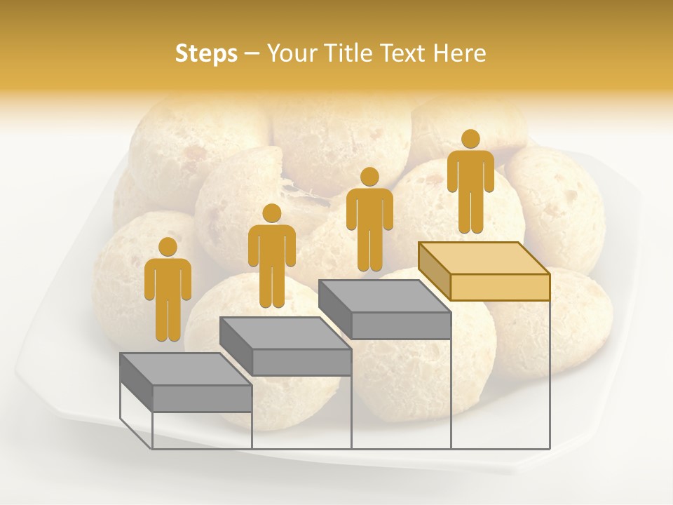 A White Plate Filled With Food On Top Of A Table PowerPoint Template