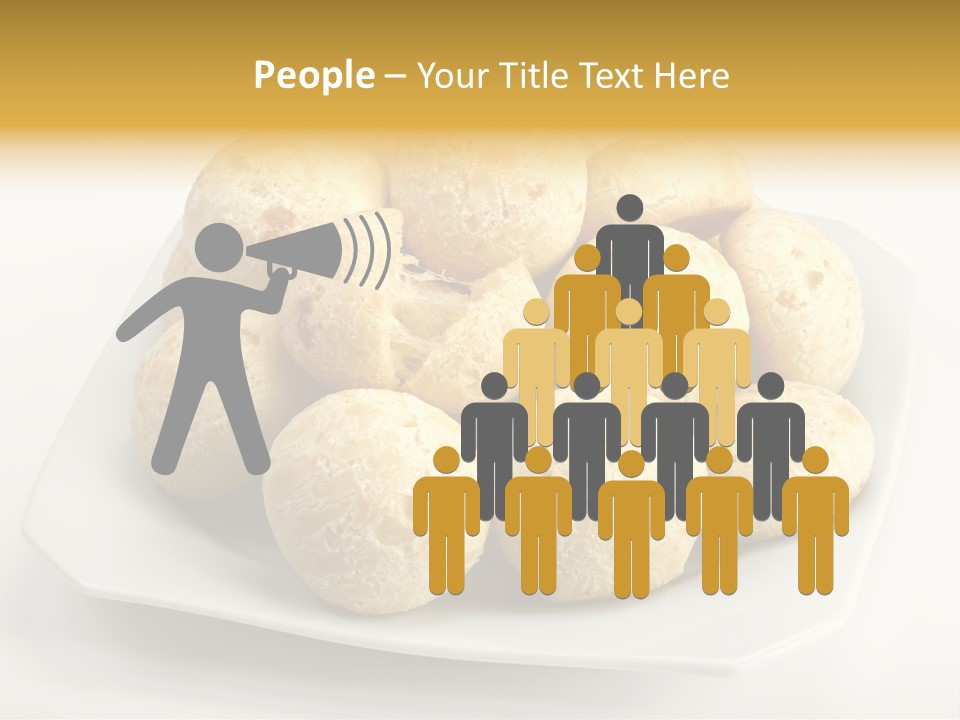 A White Plate Filled With Food On Top Of A Table PowerPoint Template