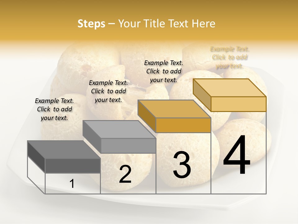 A White Plate Filled With Food On Top Of A Table PowerPoint Template
