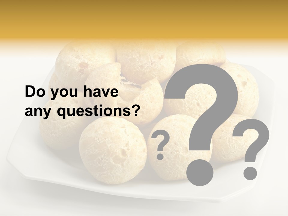 A White Plate Filled With Food On Top Of A Table PowerPoint Template