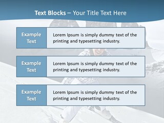 A Woman Skiing Down A Mountain With Mountains In The Background PowerPoint Template