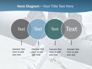 A Woman Skiing Down A Mountain With Mountains In The Background PowerPoint Template