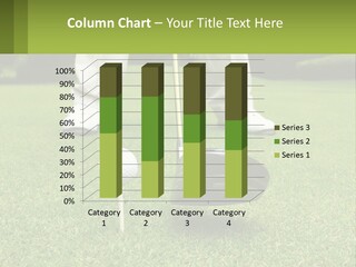 A Man Is Putting A Golf Ball On A Tee PowerPoint Template