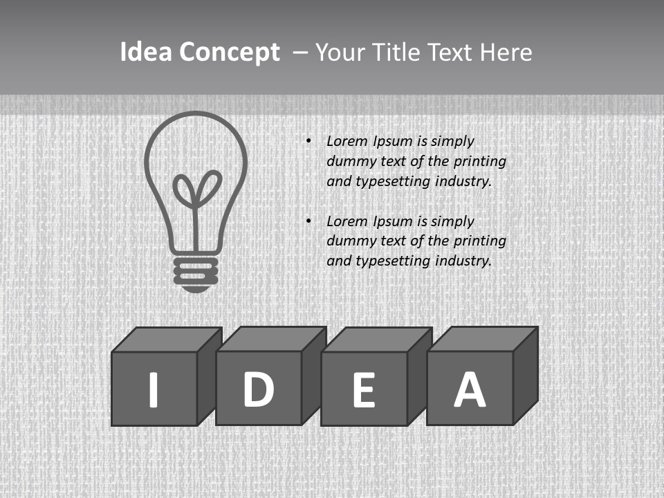 A Gray And White Background With The Words Name Of Presentation Company Name PowerPoint Template
