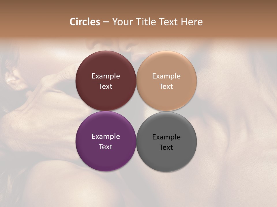 A Man Kissing A Woman's Face With Her Hand On Her Cheek PowerPoint Template