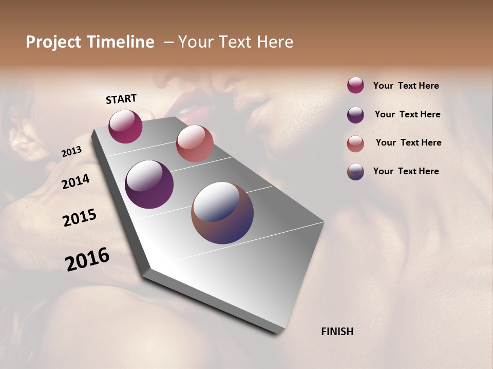 A Man Kissing A Woman's Face With Her Hand On Her Cheek PowerPoint Template