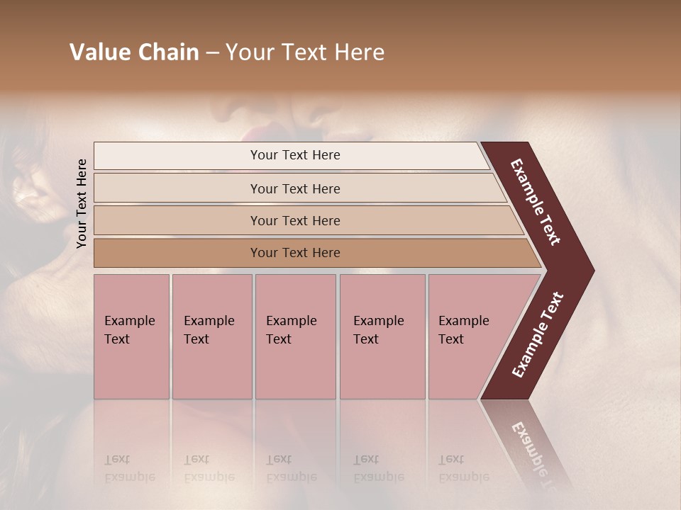 A Man Kissing A Woman's Face With Her Hand On Her Cheek PowerPoint Template