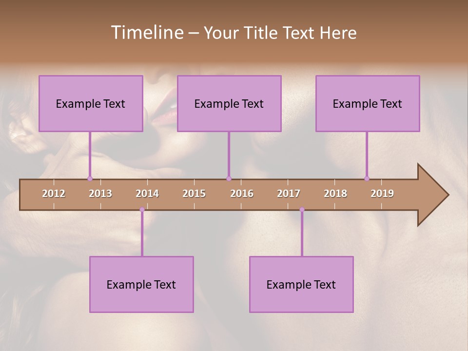 A Man Kissing A Woman's Face With Her Hand On Her Cheek PowerPoint Template