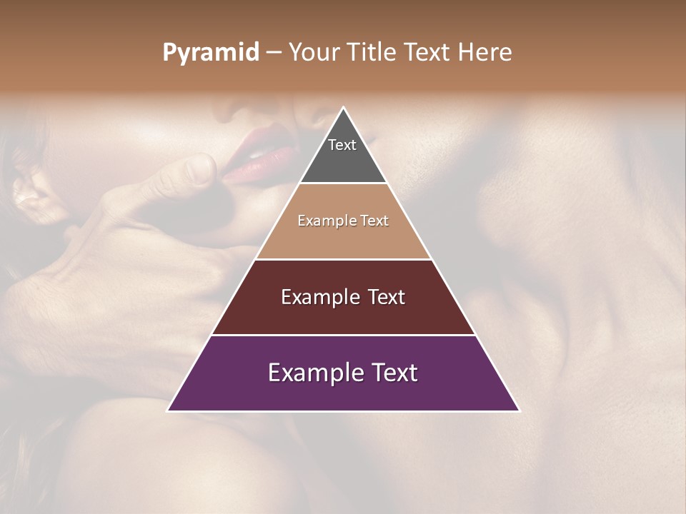 A Man Kissing A Woman's Face With Her Hand On Her Cheek PowerPoint Template