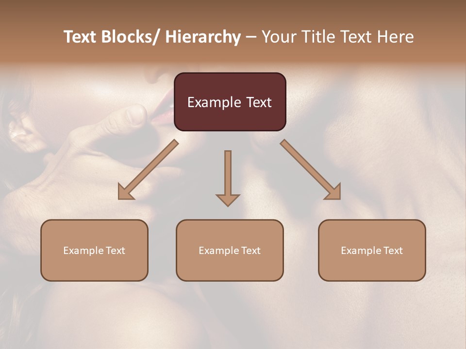 A Man Kissing A Woman's Face With Her Hand On Her Cheek PowerPoint Template