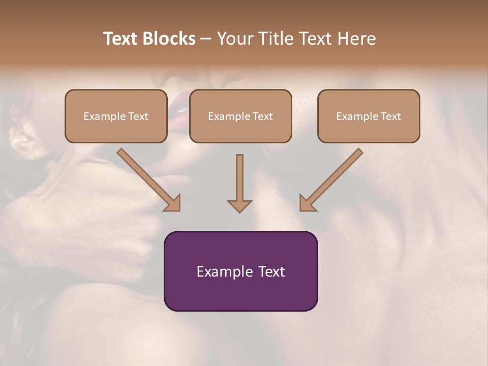 A Man Kissing A Woman's Face With Her Hand On Her Cheek PowerPoint Template