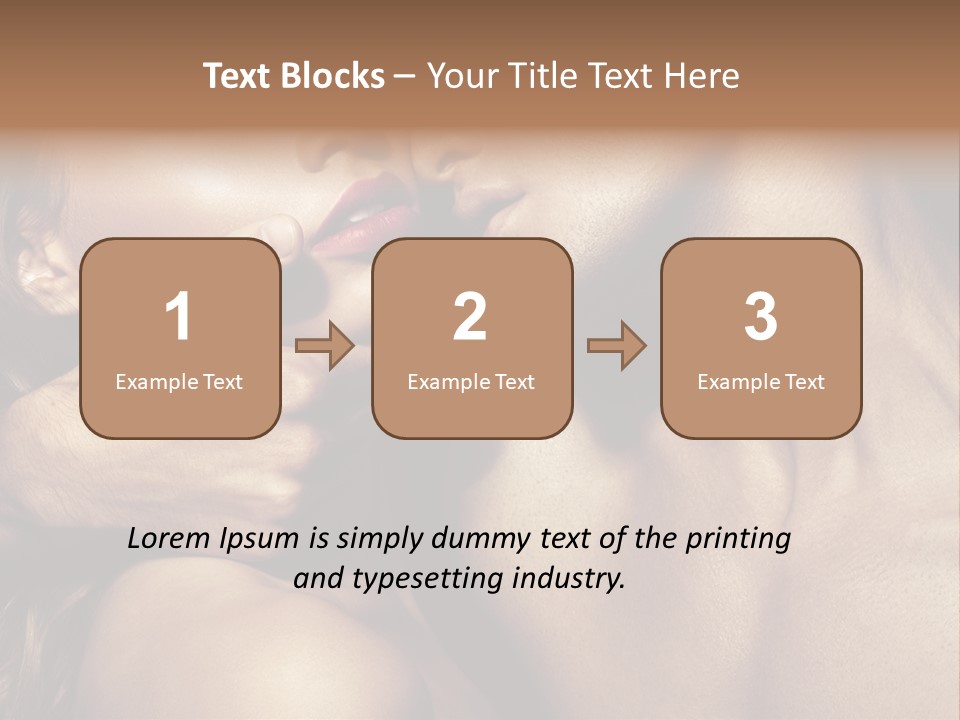 A Man Kissing A Woman's Face With Her Hand On Her Cheek PowerPoint Template