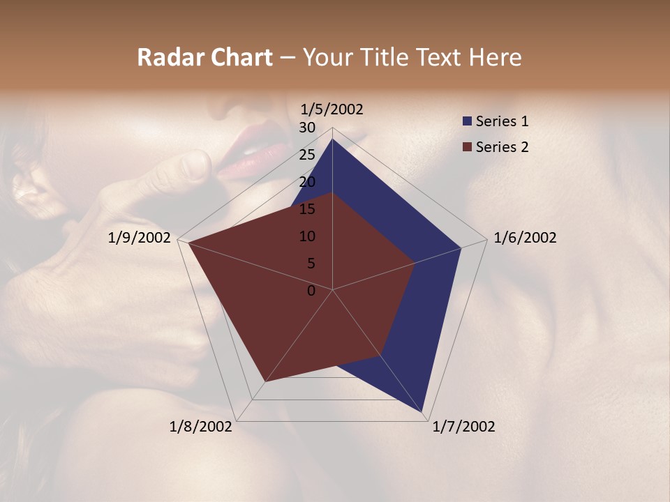 A Man Kissing A Woman's Face With Her Hand On Her Cheek PowerPoint Template