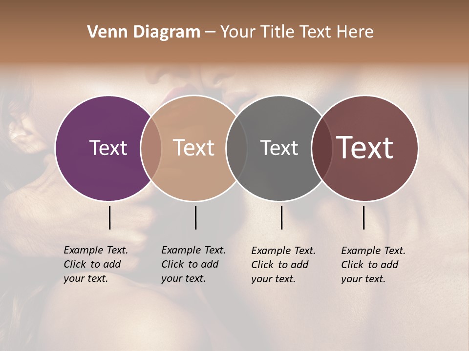 A Man Kissing A Woman's Face With Her Hand On Her Cheek PowerPoint Template