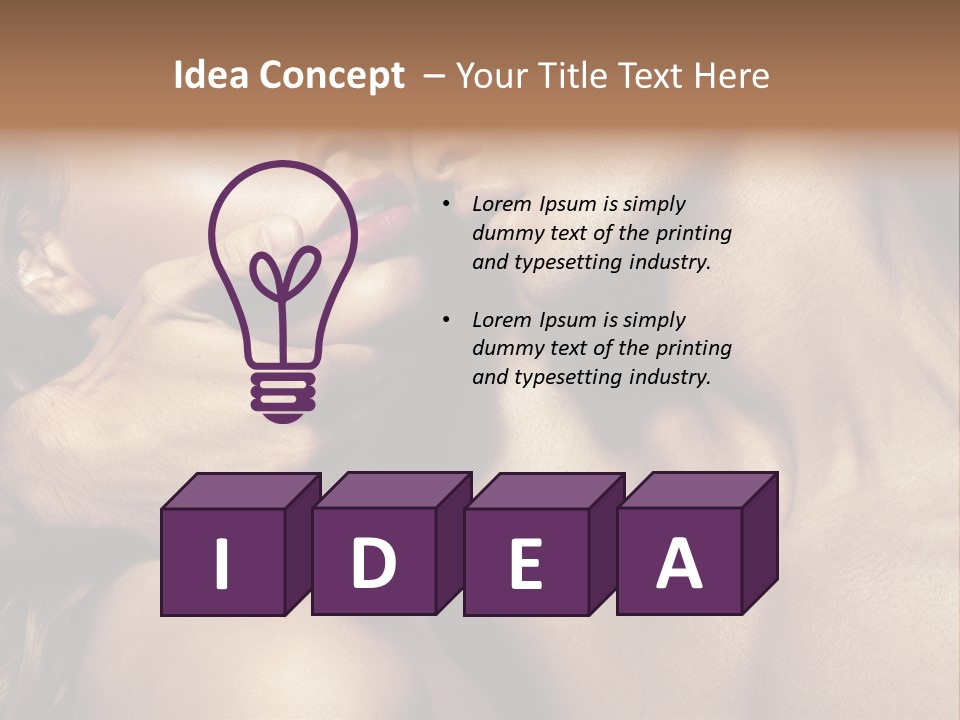 A Man Kissing A Woman's Face With Her Hand On Her Cheek PowerPoint Template