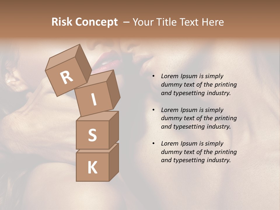 A Man Kissing A Woman's Face With Her Hand On Her Cheek PowerPoint Template