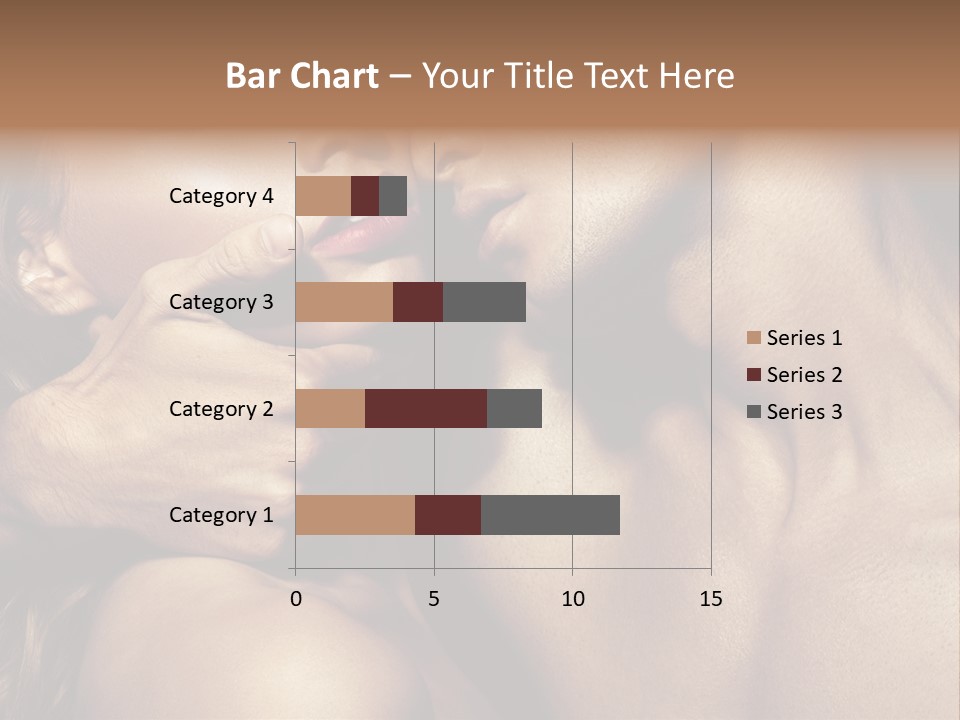 A Man Kissing A Woman's Face With Her Hand On Her Cheek PowerPoint Template