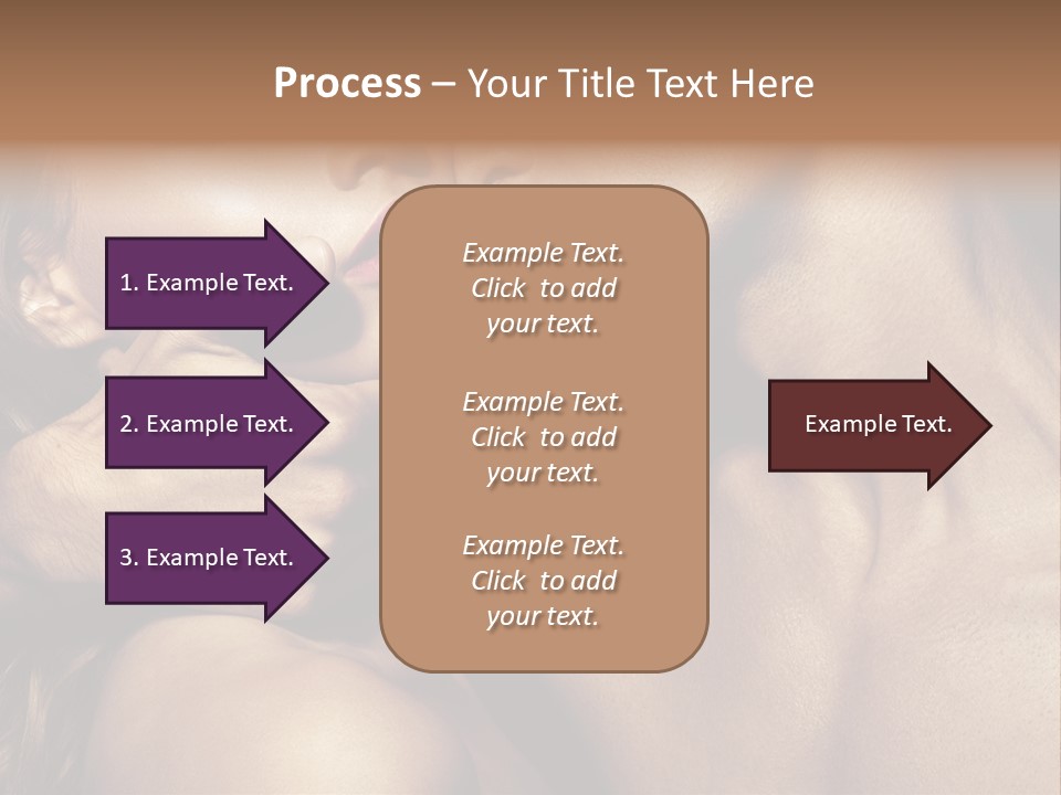 A Man Kissing A Woman's Face With Her Hand On Her Cheek PowerPoint Template