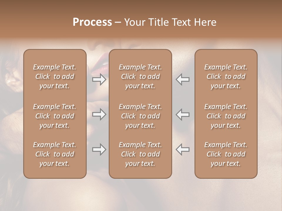 A Man Kissing A Woman's Face With Her Hand On Her Cheek PowerPoint Template