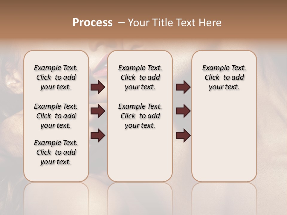 A Man Kissing A Woman's Face With Her Hand On Her Cheek PowerPoint Template