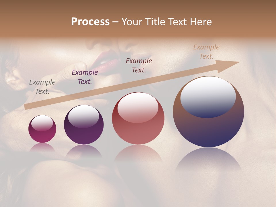 A Man Kissing A Woman's Face With Her Hand On Her Cheek PowerPoint Template