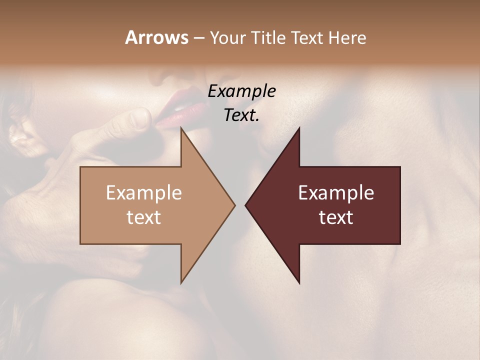 A Man Kissing A Woman's Face With Her Hand On Her Cheek PowerPoint Template