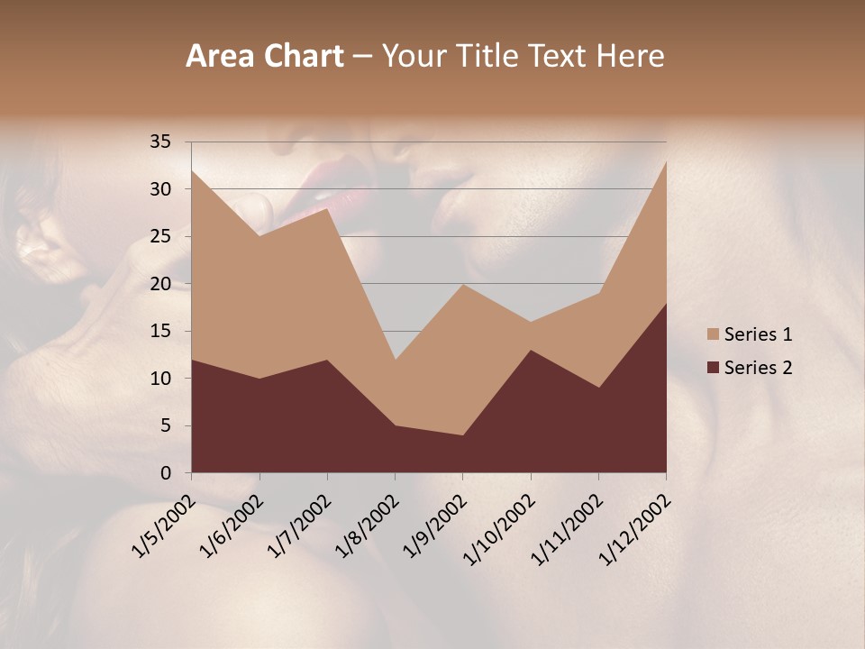 A Man Kissing A Woman's Face With Her Hand On Her Cheek PowerPoint Template