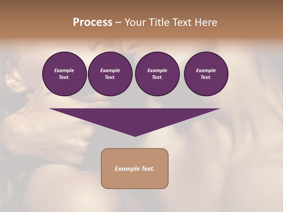 A Man Kissing A Woman's Face With Her Hand On Her Cheek PowerPoint Template