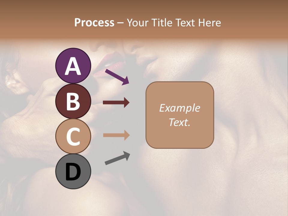 A Man Kissing A Woman's Face With Her Hand On Her Cheek PowerPoint Template