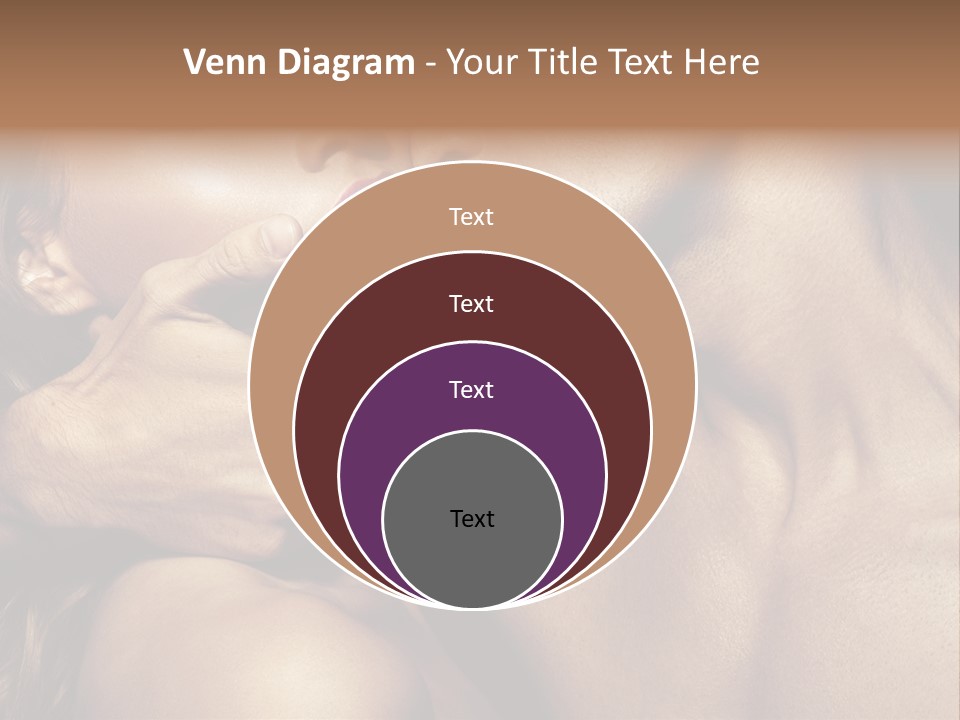A Man Kissing A Woman's Face With Her Hand On Her Cheek PowerPoint Template