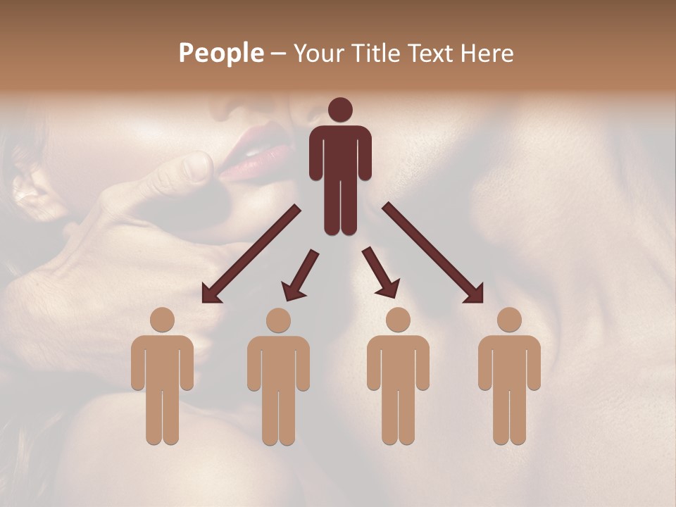 A Man Kissing A Woman's Face With Her Hand On Her Cheek PowerPoint Template