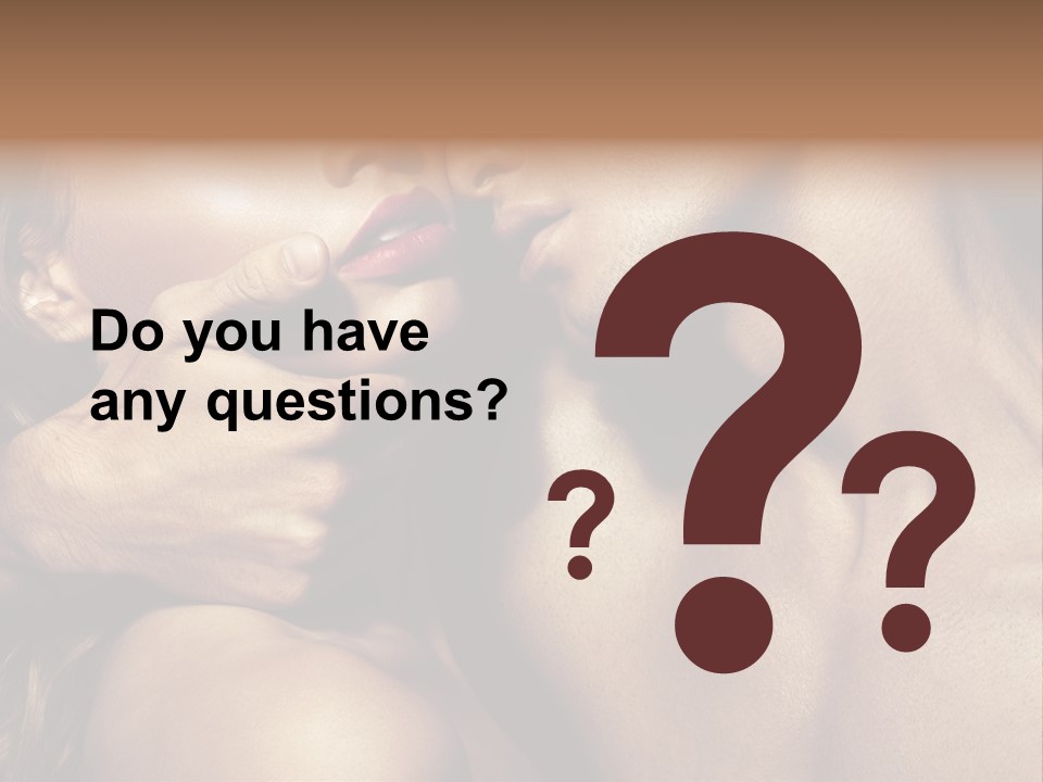 A Man Kissing A Woman's Face With Her Hand On Her Cheek PowerPoint Template