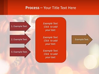 A Woman With Red Hair Wearing A Mask PowerPoint Template