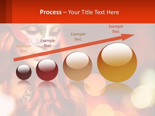 A Woman With Red Hair Wearing A Mask PowerPoint Template